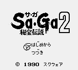 SaGa 2 - Hihou Densetsu Title Screen